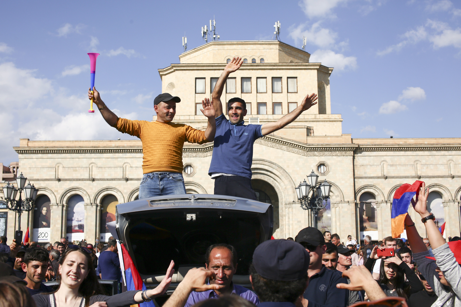 Demonstrace v arménském Jerevanu
