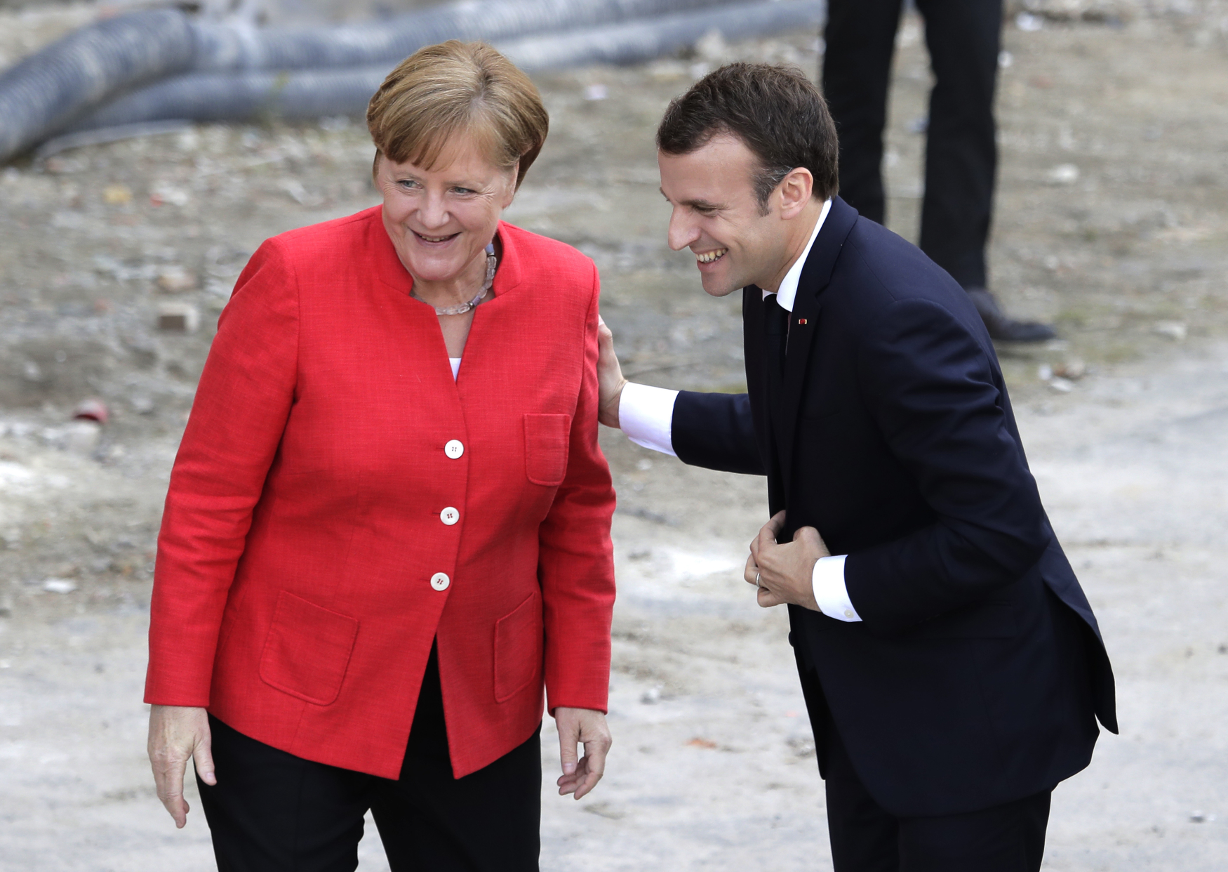 Kancléřka Angela Merkelová se v Berlíne setkala s francouzským prezidentem Emmanuelem Macronem
