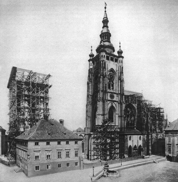 Katedrála sv. Víta někdy kolem roku 1887