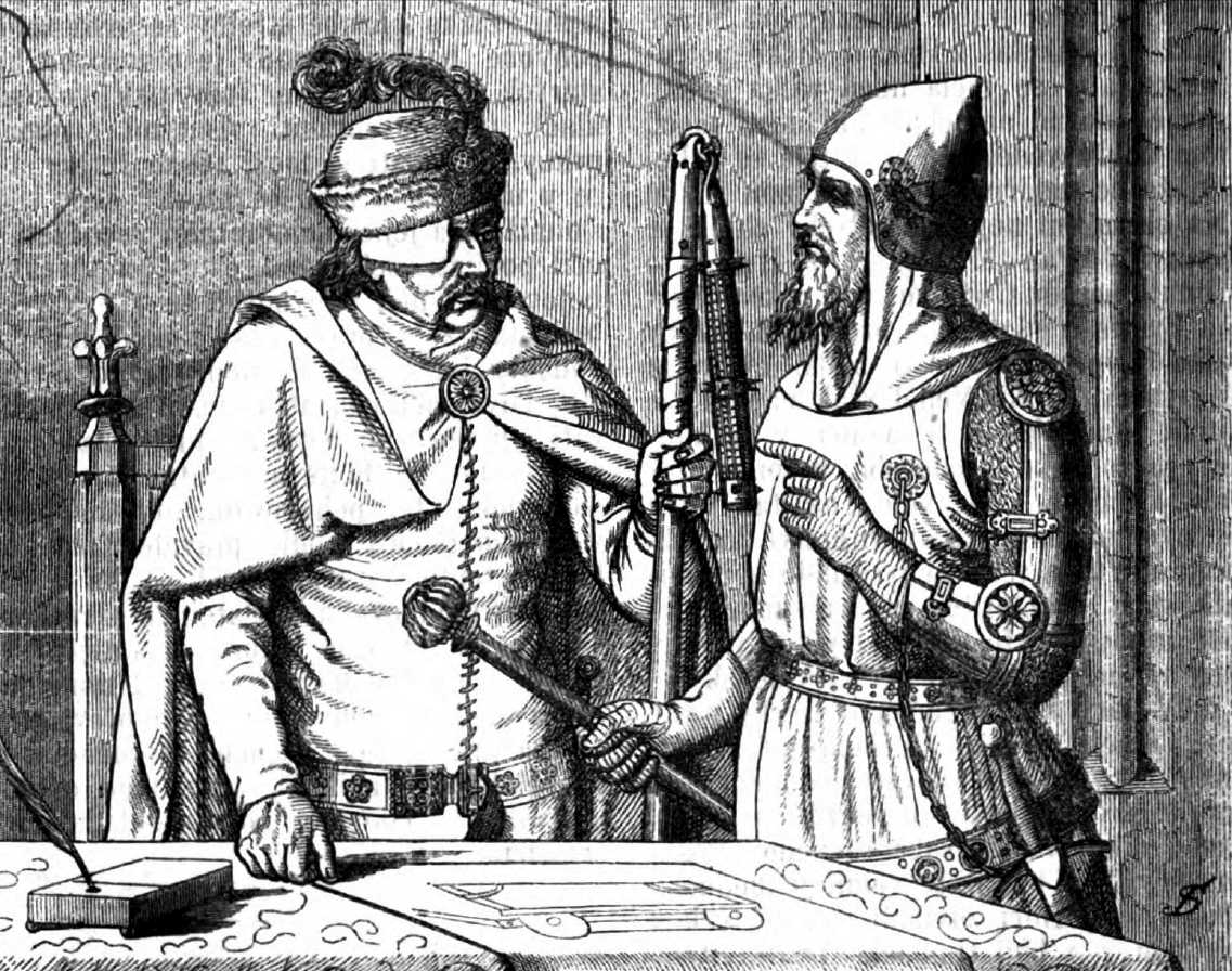 Jan Žižka z Trocnova (vlevo)