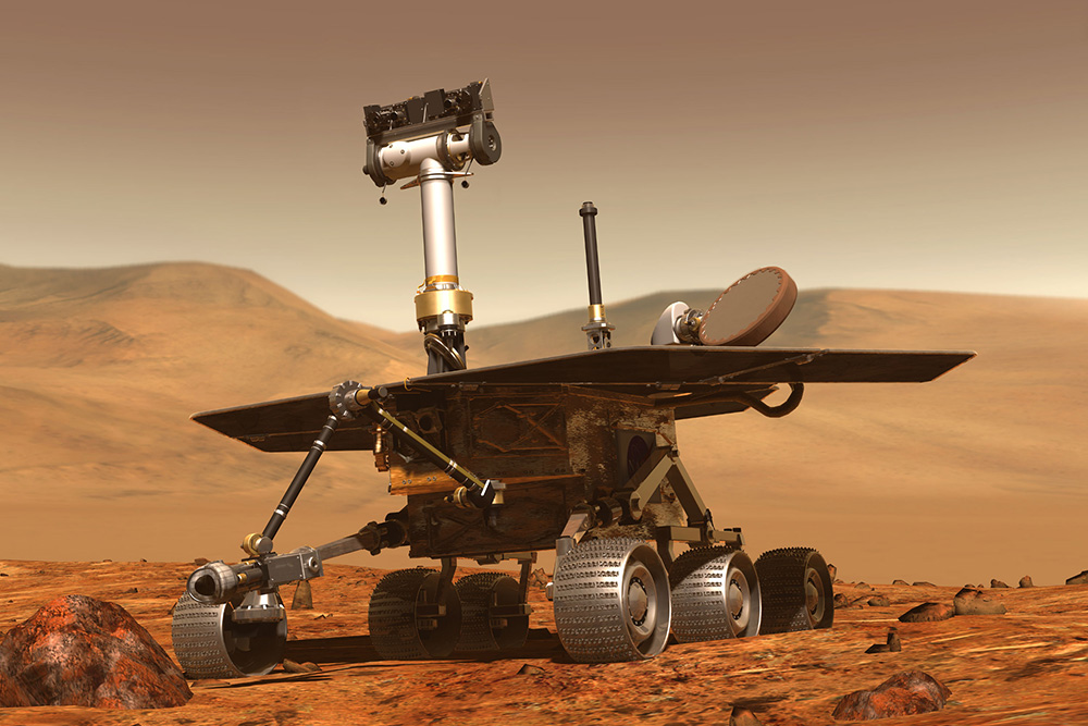 Vozítko Opportunity na Marsu. Vozítko Opportunity na Marsu.