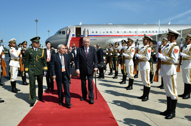 Miloš Zeman na návštěvě Pekingu