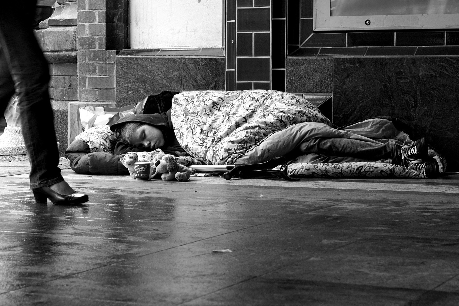 Mladý bezdomovec