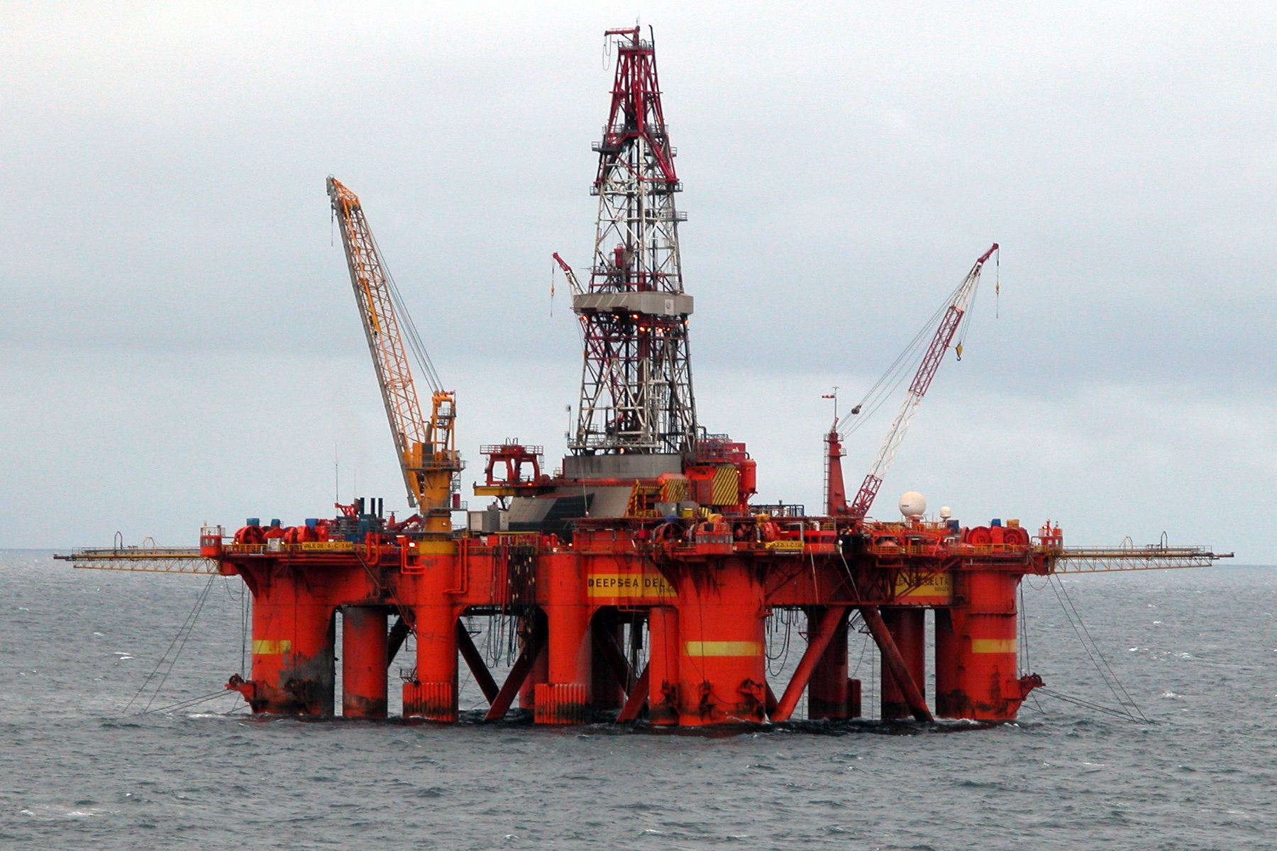 Ropná plošina v Severním moři