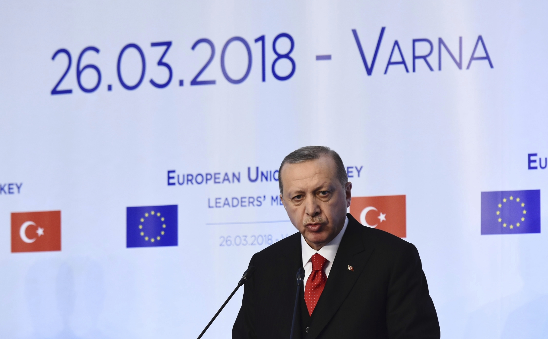 Recep Tayyip Erdogan na summitu v bulharské Varně