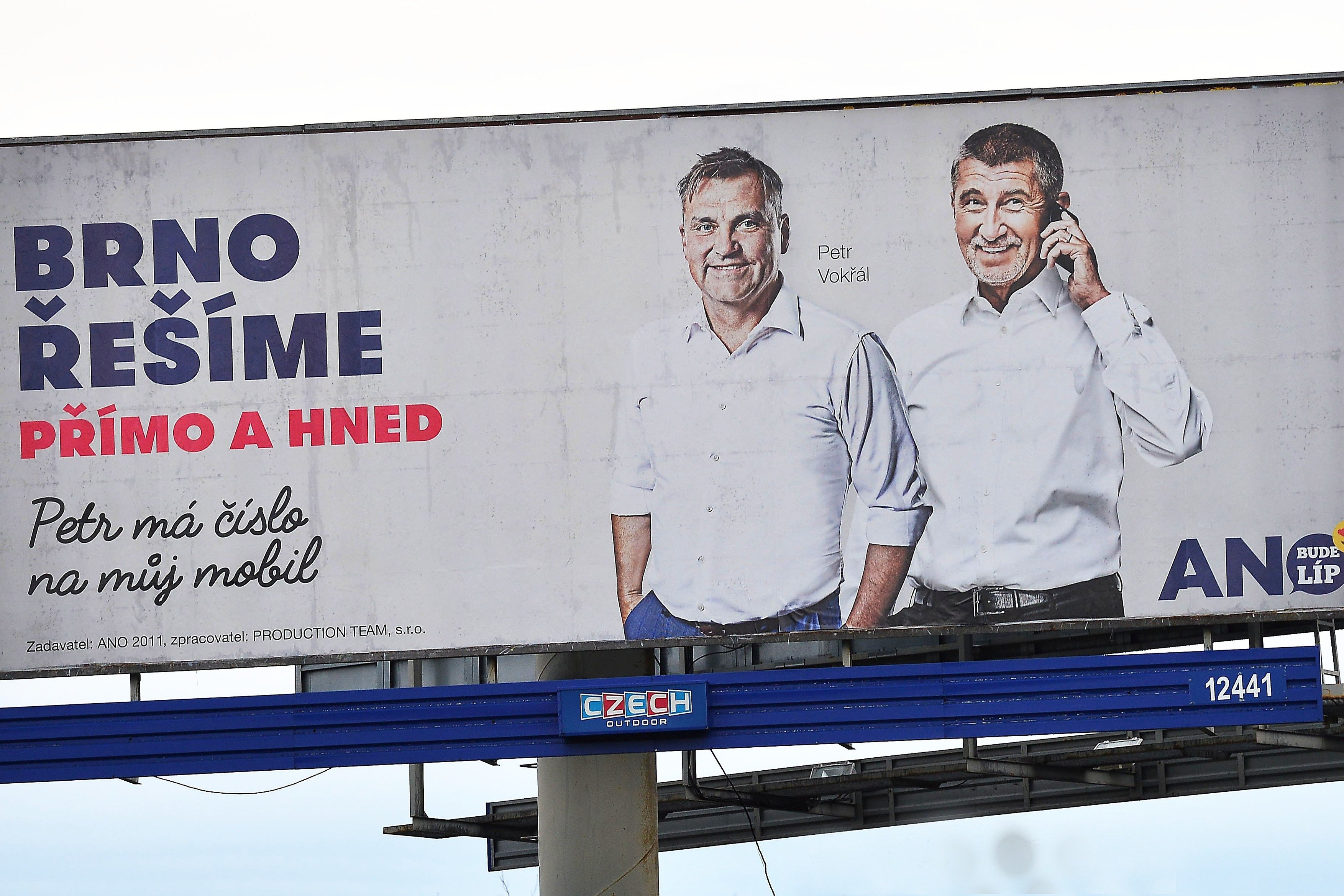 Volební kampaň, billboard, ANO
