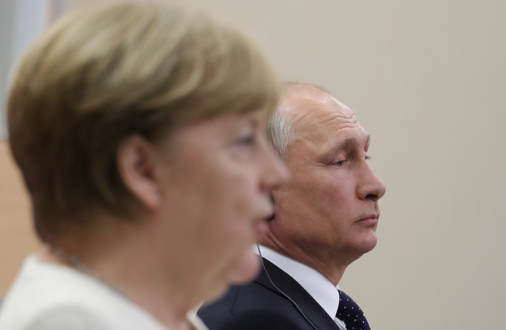 Angela Merkelová na návštěvě Ruska, setkání s Vladimirem Putinem