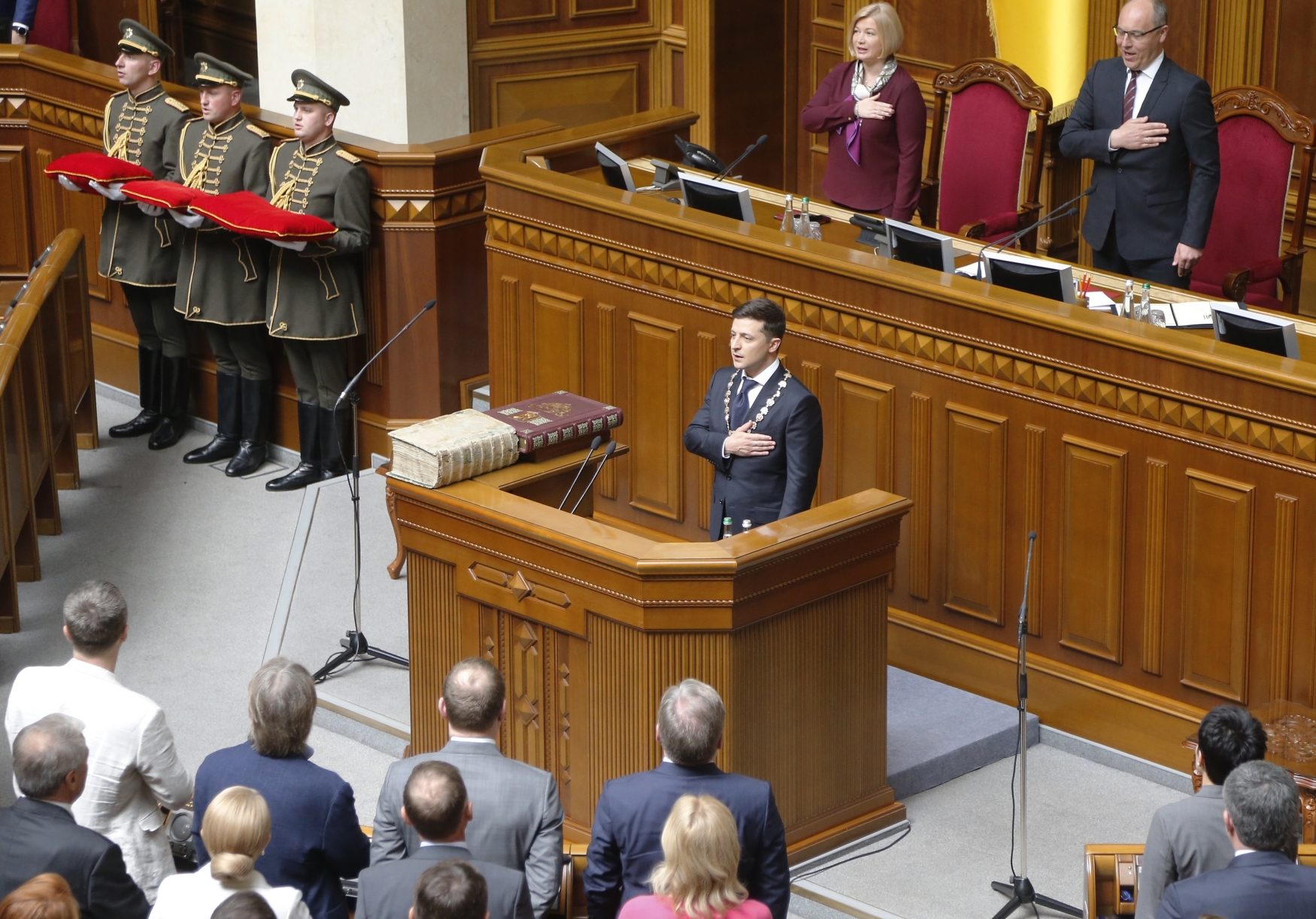 Inaugurace nového ukrajinského prezidenta Volodymyra Zelenského