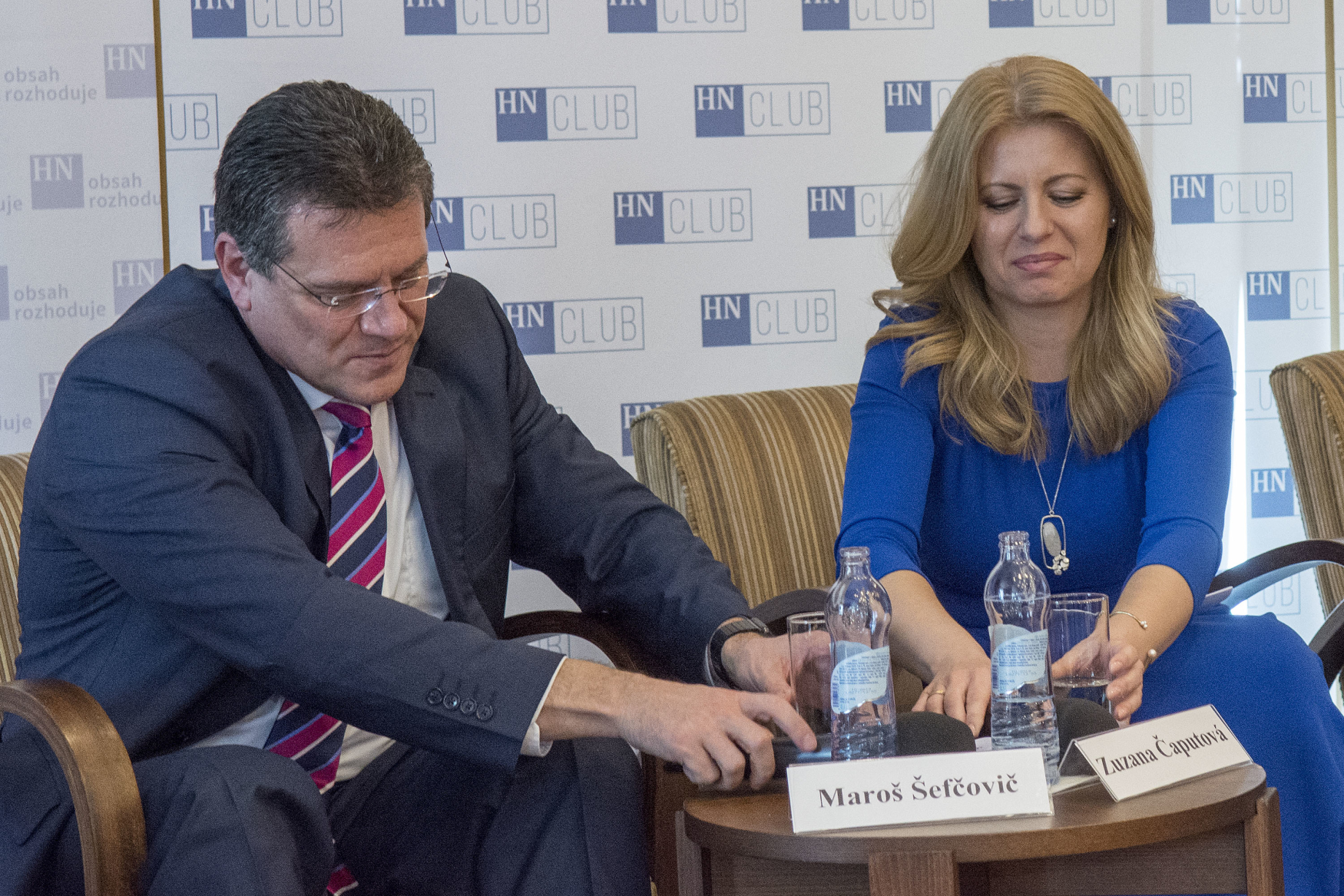 Maroš Šefčovič a Zuzana Čaputová, kandidáti na slovenského prezidenta