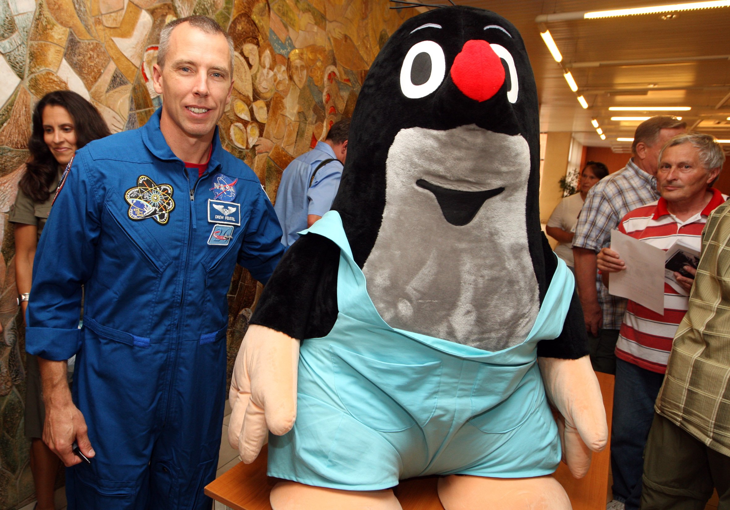 Americký kosmonaut Andrew Feustel v roce 2011 ve Zlíně