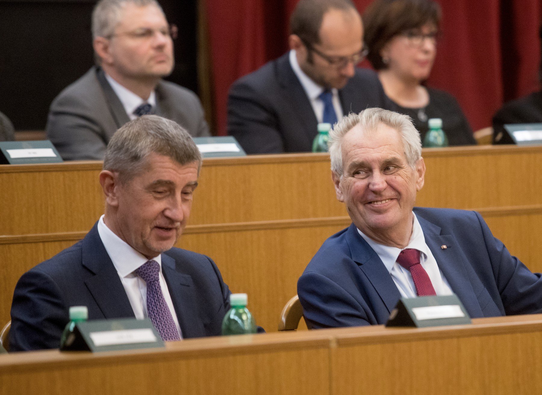 Premiér Andrej Babiš a prezident Miloš Zeman