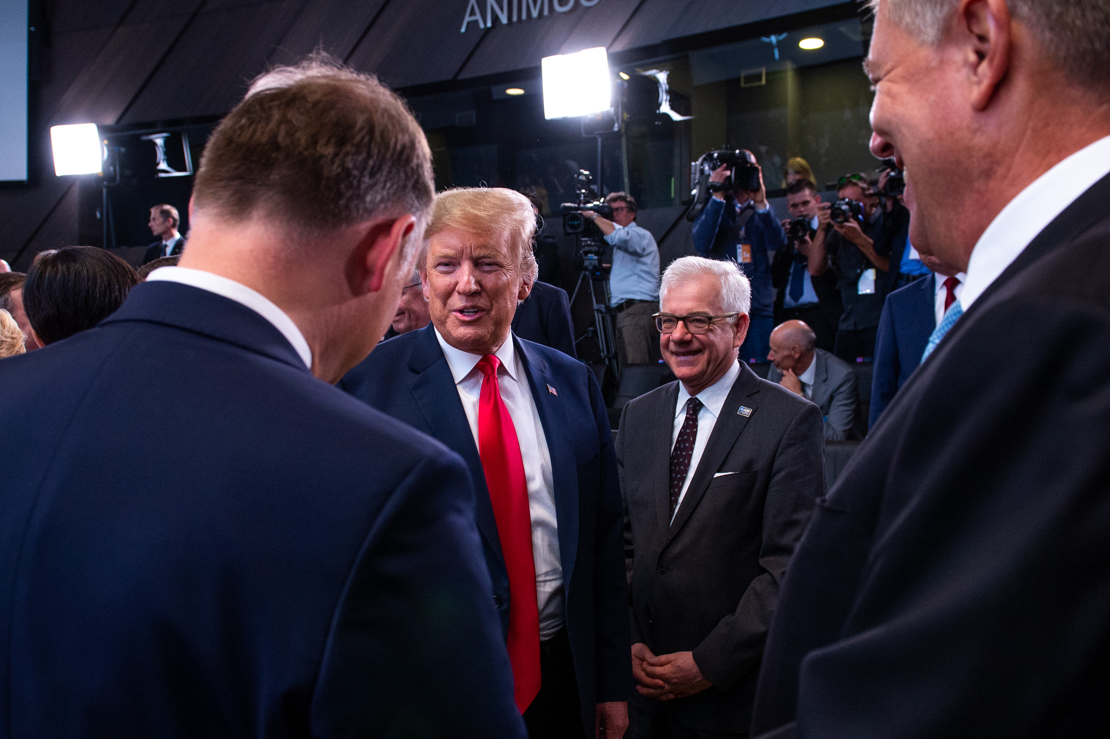prezident Donald Trump (na summitu NATO)