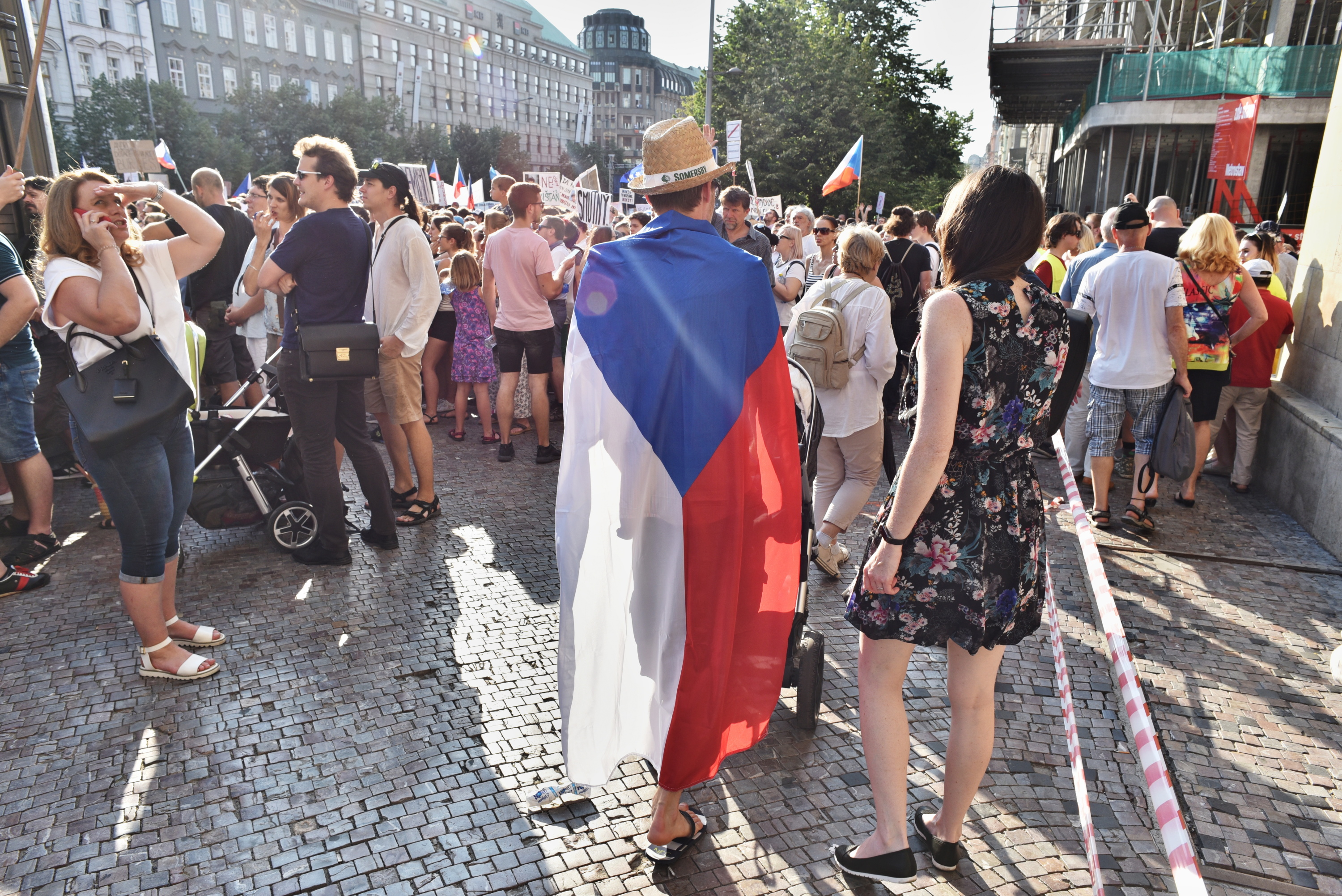 Demonstrace, Václavské náměstí 4.6.2019 