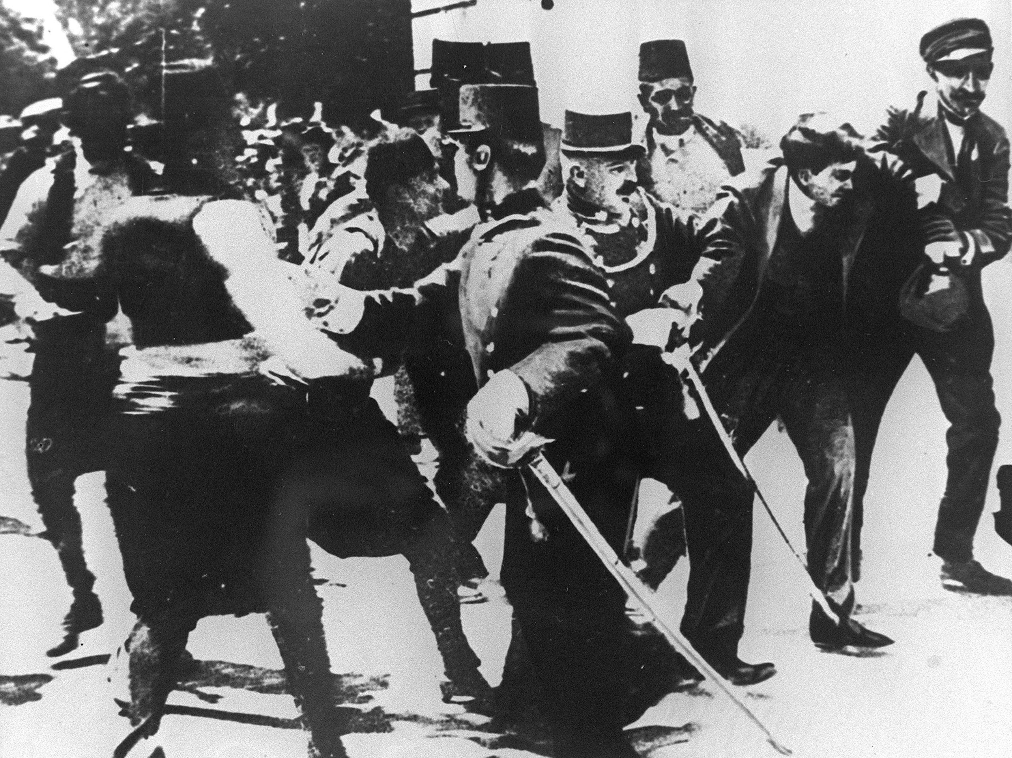 Zatčení atentátníka Gavrila Principa
