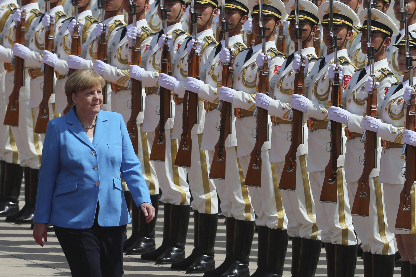 Angela Merkelová na návštěvě Číny