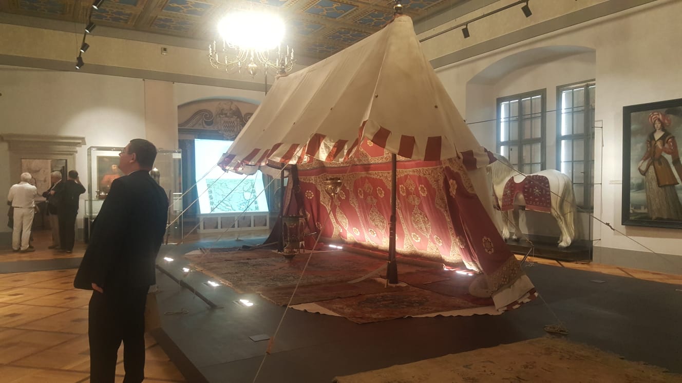 Turecký stan na výstavě Dokonalý diplomat na zámku v Jindřichově Hradci