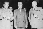 Josif Stalin, Harry Truman a Winston Churchill