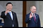 Čínsky prezident Si Ťin-pching a ruský prezident Vladimir Putin