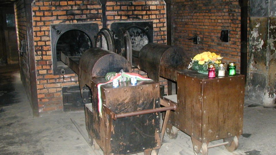 Spalovací pece v krematoriu v Osvětimi