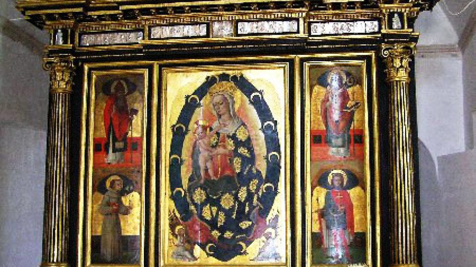 Lovro Dobričevič: P. Maria s Ježíškem mezi světci (Dubrovník, Sv. Marija na Dančema)