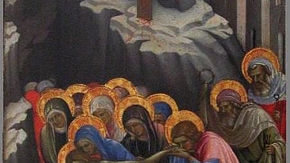 Lorenzo Monaco: Oplakávání Krista ze sbírek Národní galerie