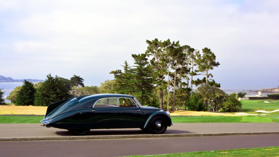Tatra 77 v Pebble Beach, Kalifornie