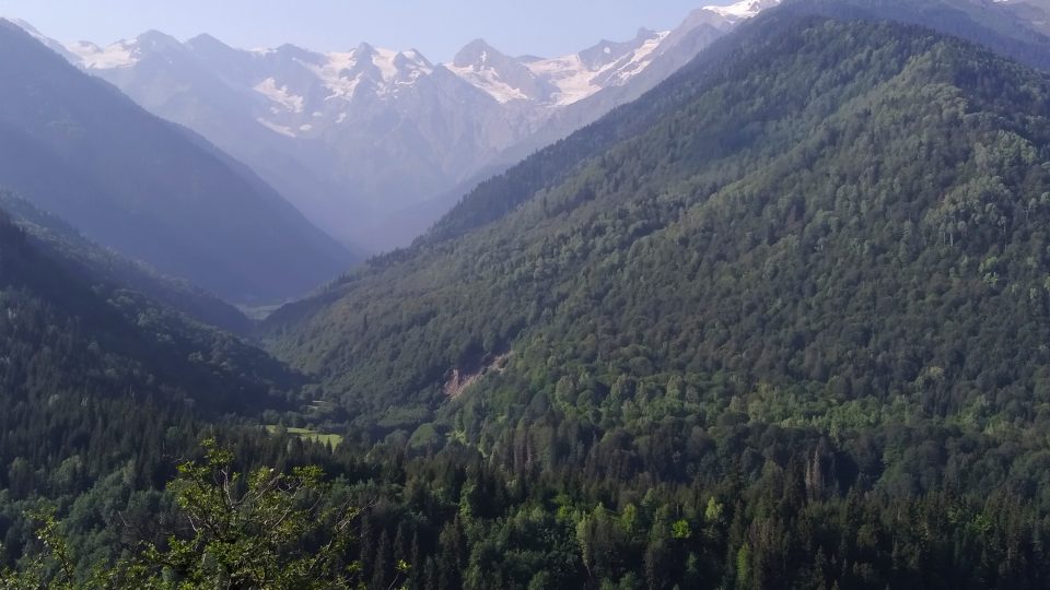 Příroda Velkého Kavkazu ve Svaneti je čarokrásná. Jen v zimě pozor na vlky a medvědy, je jich tu vážně dost...