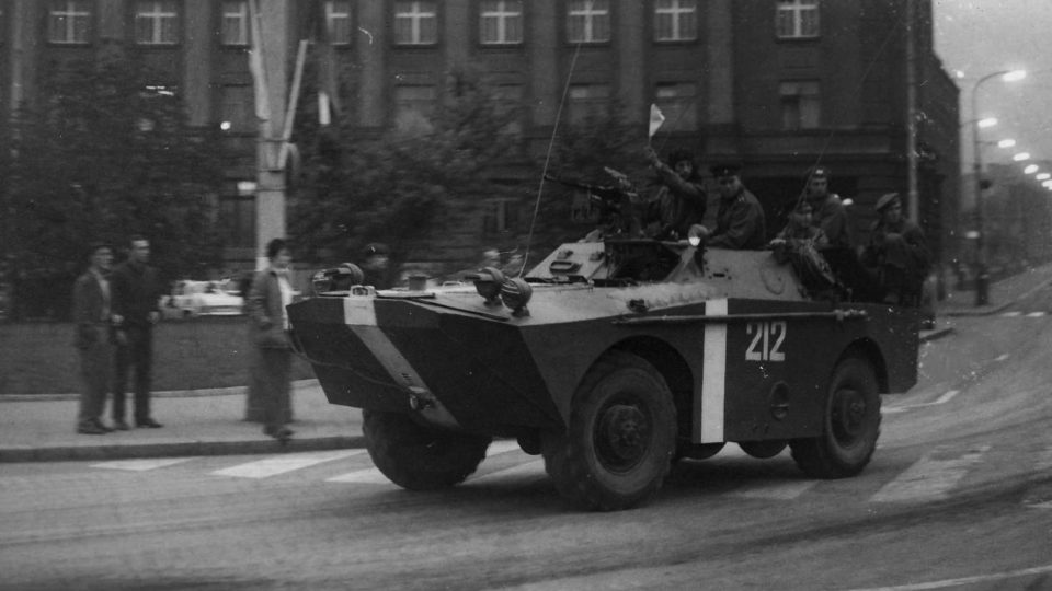 Obrněné vozidlo v Praze