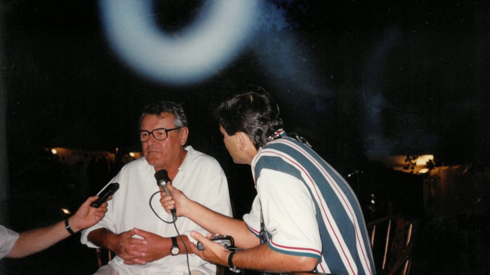 Rozhovor Miroslava Augustina s režisérem Milošem Formanem na LOH v Atlantě, 1996