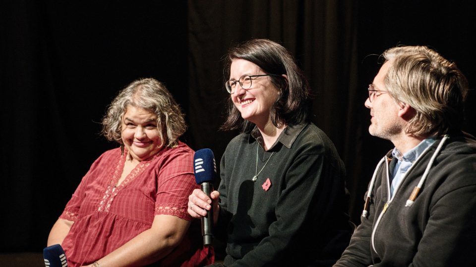 Hosté debaty Ridina Ahmedová, Klára Kalibová a Jiří Havelka | foto: Tomáš Vodňanský, Český rozhlas Hosté debaty Ridina Ahmedová, Klára Kalibová a Jiří Havelka
