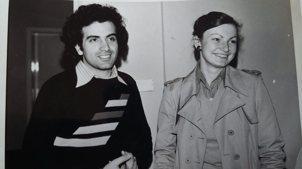Zuzaha Brejchová se svým přítelem - konec 70. let