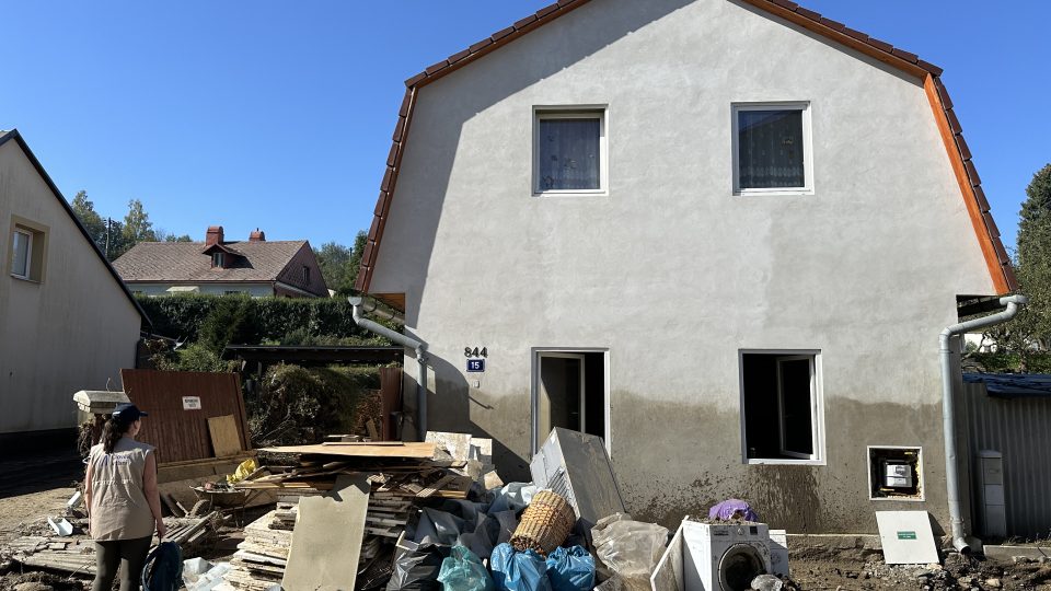 Jeseník během povodní v září 2024. Žižkova ulice