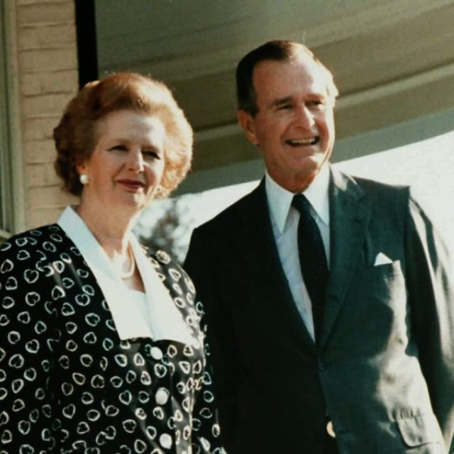 Margaret Thatcherová a George Bush starší | foto:  Bílý dům