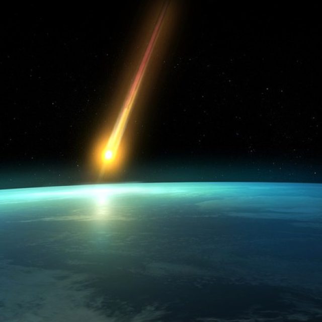 Dopad asteroidu na povrch planety Země v představě výtvarníka,  ilustrační foto | foto:  NASA