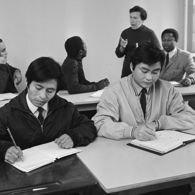 Studenti Univerzity 17. listopadu během vyučování 5. listopadu 1969 | foto: Jindřich Šaroch,  ČTK