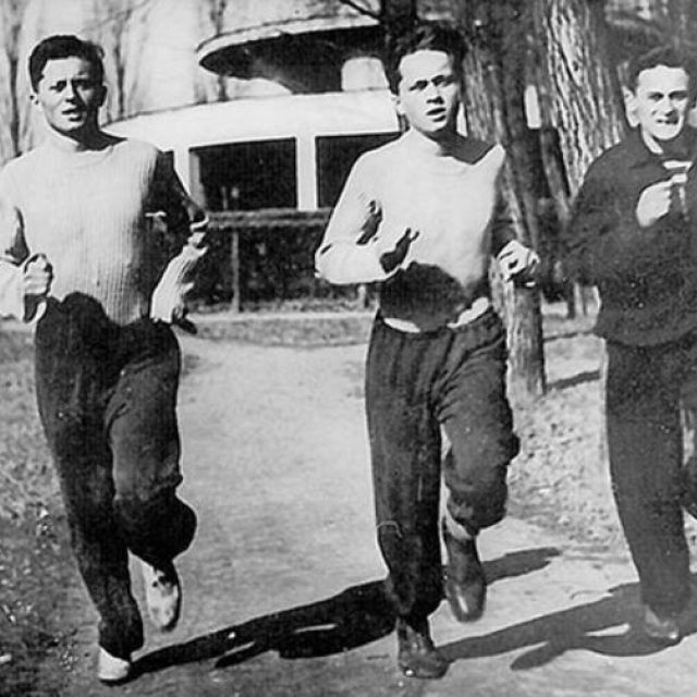 Ctirad a Josef Mašínové a Milan Paumer v Poděbradech | foto: Post Bellum