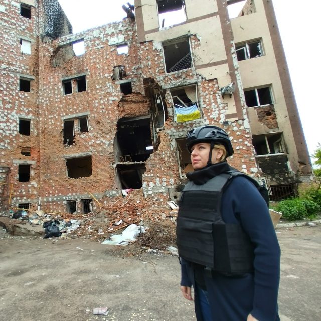 Slovenská prezidentka Zuzana Čaputová během návštěvy Ukrajiny | foto: Fotobanka Profimedia