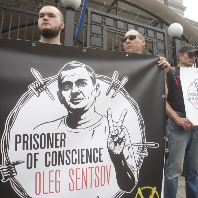 Olega Sencova,  známého filmového režiséra,  ruská justice na základě vykonstruovaného obvinění z terorismu poslala na 20 let za mříže | foto: Fotobanka Profimedia