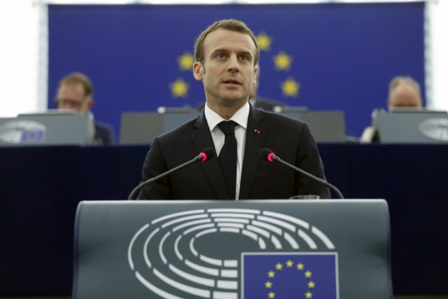 Projev Emmanuela Macrona v Evropském parlamentu německý tisk vesměs chválil | foto: Jean Francois Badias,  ČTK