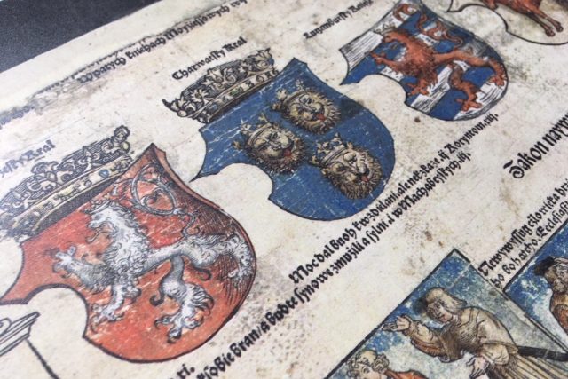 Litoměřický archiv vystavuje Klaudyánovu mapu,  nejstarší tištěnou mapu Čech | foto: Daniela Pilařová,  Český rozhlas
