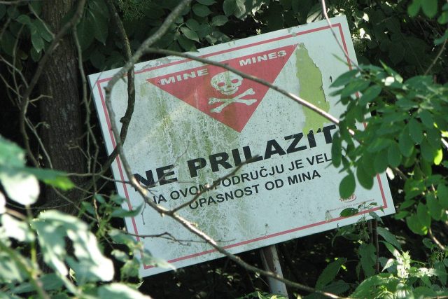 Nevybuchlé miny v Chorvatsku | foto: Martin Dorazín,  Český rozhlas,  Český rozhlas