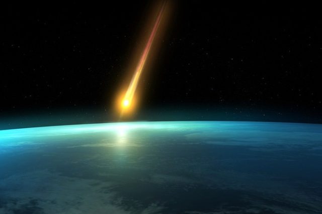 Dopad asteroidu na povrch planety Země v představě výtvarníka,  ilustrační foto | foto:  NASA