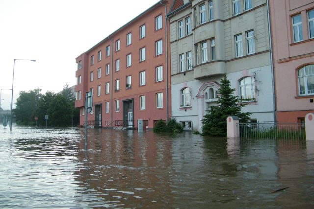 Povodně v Ústí nad Labem ve čtvrti Střekov | foto: Gabriela Hauptvogelová,  Český rozhlas