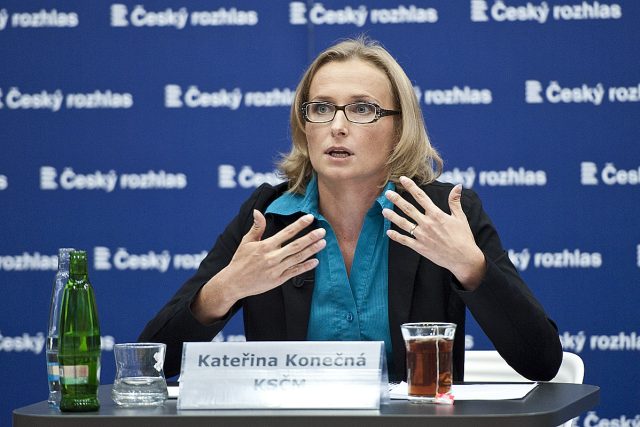 Předvolební speciál Martina Veselovského na téma EU,  Kateřina Konečná | foto: Filip Jandourek