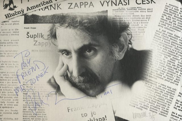Frank Zappa - podips 1990 | foto: Archiv Českého fan klubu Franka Zappy