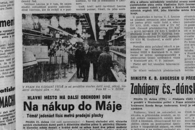 Článek z titulní strany komunistického deníku Rudé právo z 22. dubna 1975 | foto:  Archiv Davida Hertla