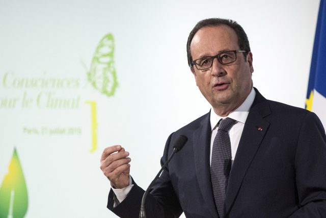 Francouzský prezident François Hollande | foto: Etienne Laurent,  ČTK