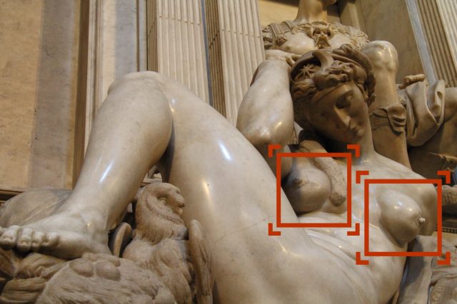 Michelangelo Buonarroti: Noc | foto: Michelangelo Buonarroti,   CC BY-SA 4.0,   Rabe!