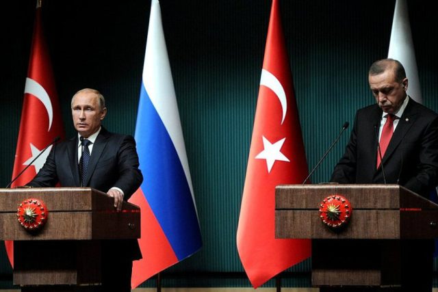 Ruský prezident Vladimir Putin a turecký prezident Recep Tayyip Erdogan | foto:  Kremlin.ru