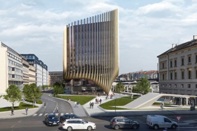 Vizualizace Central Business Districtu kolem Masarykova nádraží | foto:  Penta Investements